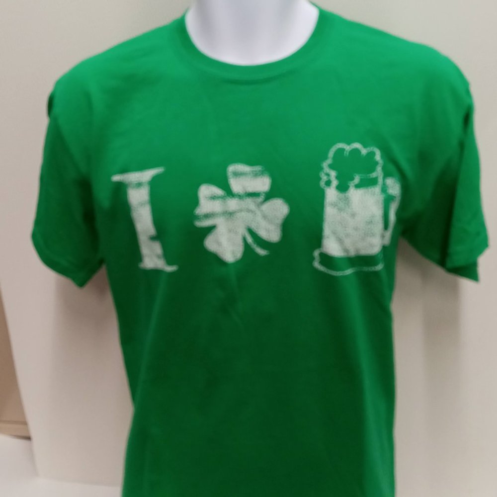 Novelty Mens Green Beer T Shirt SS Unisex